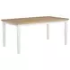 Andrews Light Ash and White 66" Rectangular Dining Table