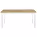 Andrews Light Ash and White 66" Rectangular Dining Table