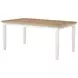 Andrews Light Ash and White 66" Rectangular Dining Table