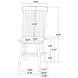 Andrews Black Side Chair Set of 2