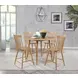 Andrews Light Ash Round Counter Height Dining Room Set