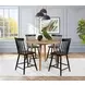Andrews Black Counter Height Stool Set of 2