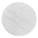Gavin Driftwood and White 54" Round Marble Top Dining Table