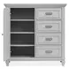 Harborwick Harbor Gray Storage Panel Bedroom Set