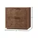 Milan Walnut 2 Drawer Nightstand