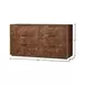 Milan Walnut 6 Drawer Dresser
