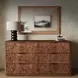 Milan Walnut 6 Drawer Dresser