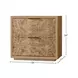 Milan Natural 2 Drawer Nightstand