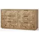 Milan Natural 6 Drawer Dresser