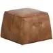 Ashford Tobacco Tan Upholstered Square Ottoman