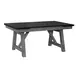 Newport Smokey and Carbon Gray Upholstered 5 Piece Extendable Trestle Dining Set
