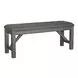 Newport Smokey and Carbon Gray Upholstered 6 Piece Extendable Trestle Base Dining Set