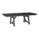 Newport Smokey and Carbon Gray Upholstered 7 Piece Extendable Trestle Base Dining Set