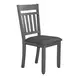 Newport Smokey and Carbon Gray Upholstered 7 Piece Extendable Trestle Base Dining Set
