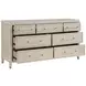 Genoa Light Oak Upholstered Storage Platform Bedroom Set