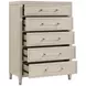Genoa Light Oak Upholstered Storage Platform Bedroom Set