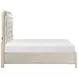 Genoa Light Oak California King Upholstered Storage Platform Bed with USB Charging