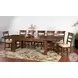 Villa Rosso Medium Brown 122" Extendable Rectangular Dining Table