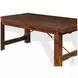 Villa Rosso Medium Brown 122" Extendable Rectangular Dining Table