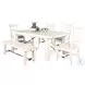 Cozy Luxe White White Sand Extendable Rectangular Dining Room Set