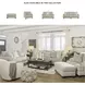 Asanti Fog 98" Sofa