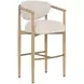 Sigrid Monument Oatmeal Upholstered Bar Stool