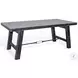 Cozy Luxe Black 74" Rectangular Dining Table with Turnbuckle