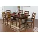 Villa Rosso Vintage Mocha Ladderback Dining Chair Set of 2