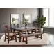 Hearthwood Haven Vintage Mocha 64" Dining Bench with Turnbuckle