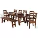Villa Rosso Medium Brown 106" Extendable Rectangular Dining Table