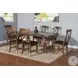 Villa Rosso Medium Brown 106" Extendable Rectangular Dining Table