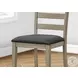 1382 Gray Upholstered Counter Height Stool Set Of 2