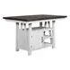 Harvest Grove White and Brown 5 Piece Gathering Dining Set