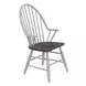Farmhouse White and Brown 7 Piece Extendable Trestle Base Dining Set
