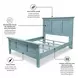 Riviera Bleu Queen Panel Bed