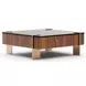 Altura Smoked Walnut Glass Top Occasional Table Set