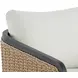 Juna Louis Cream Performance Fabric Upholstered Outdoor Lounge Chair