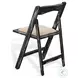 Rustic Refined Black Sand Round Drop Leaf Dining Room Set