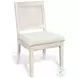 Cozy Luxe Light Gray Cane Back Dining Chair Set of 2