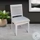 Cozy Luxe Light Gray Cane Back Dining Chair Set of 2