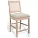 Sagewyn Wheat Cane Back Counter Height Stool Set of 2