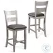 Sagewyn Alpine Gray Bar Stool Set of 2