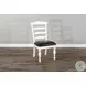 Willow Nest European Cottage House Ladderback Dining Chair Set of 2