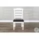 Willow Nest European Cottage House Ladderback Dining Chair Set of 2
