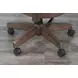 Doe Valley Buckskin and Brown Upholstered Game Chair with Casters