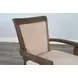 Doe Valley Buckskin and Brown Upholstered Game Chair with Casters