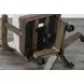 Doe Valley Buckskin and Brown Upholstered Game Chair with Casters