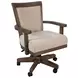Doe Valley Buckskin and Brown Upholstered Game Chair with Casters