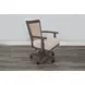 Doe Valley Buckskin and Brown Upholstered Game Chair with Casters