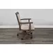 Doe Valley Buckskin and Brown Upholstered Game Chair with Casters